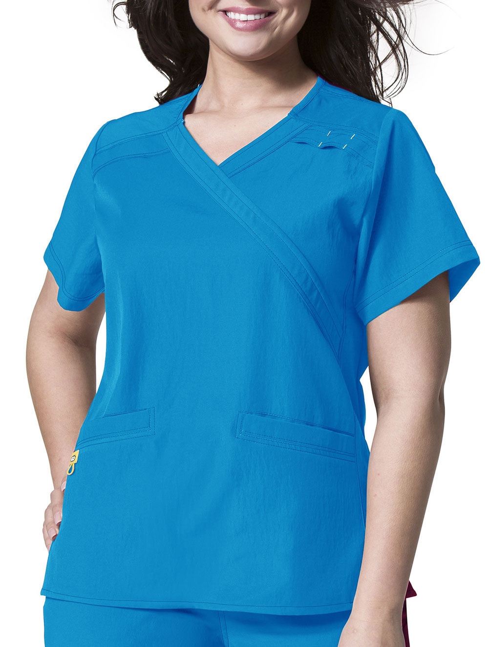 WonderWink WonderPLUS 'Mock Wrap Top' Scrub Top Plus Size Scrubs eBay