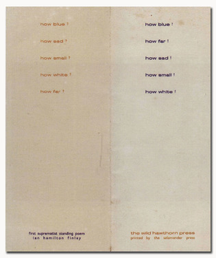 First Suprematist Standing Poem