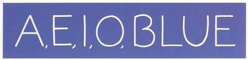 A, E, I, O, BLUE