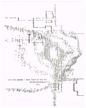 Leon Van Essche: Some of his own BIO-SE-PSI-BIBgraficks etc