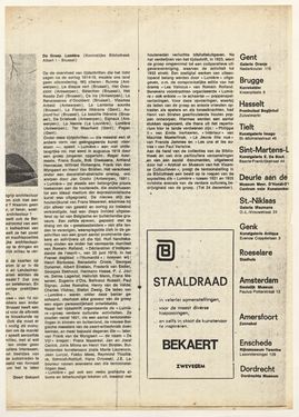 Fotokopie van artikel over 'De Groep Lumière'
