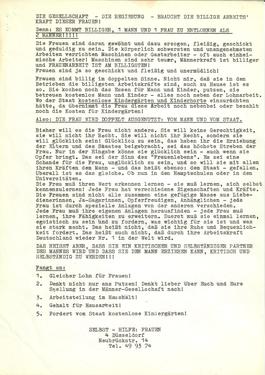 Selbsthilfe Frauen (Mietersolidarität)