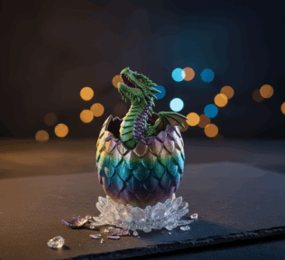 3D Dragon Egg Articulated Crystal: A Unique Collectible and Gift Idea