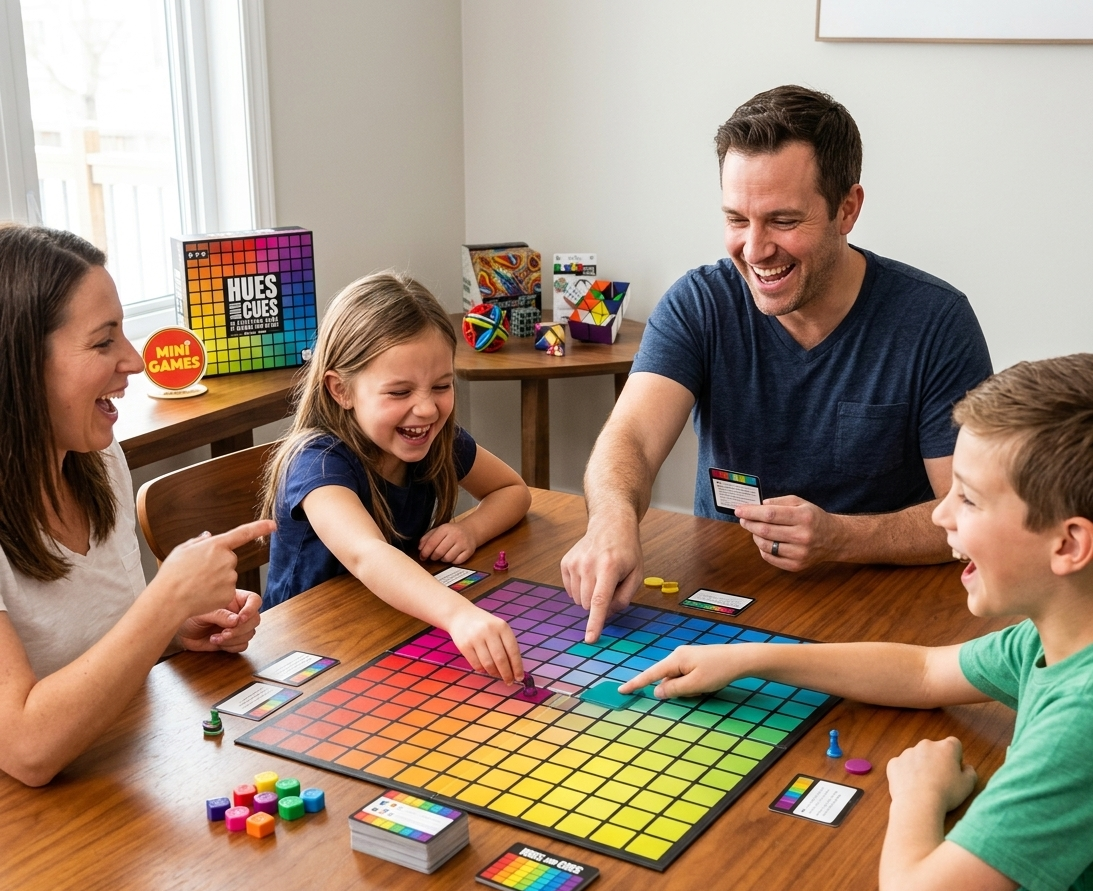 Mind Games Canada - 1902 Hues and Cues Game | Best Color Guessing Board Game in Canada