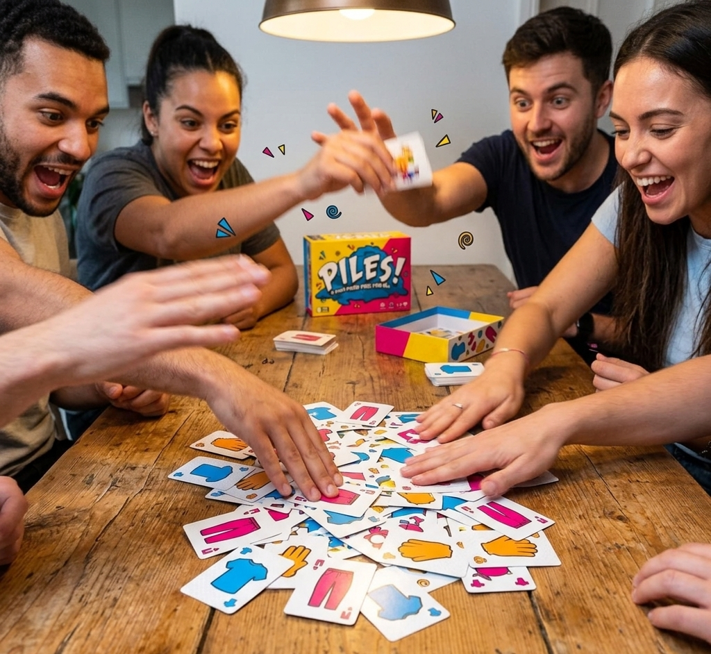 Mind Games Canada - 1902 PILES! Card Game | Fast-Paced Family & Party Card Game in Canada