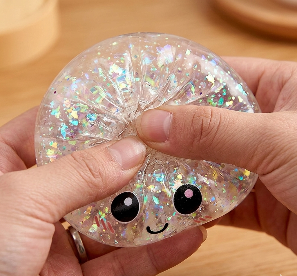 Squishy Dumplings Glittery Toy | Cute Stress Relief & Sensory Toy Canada
