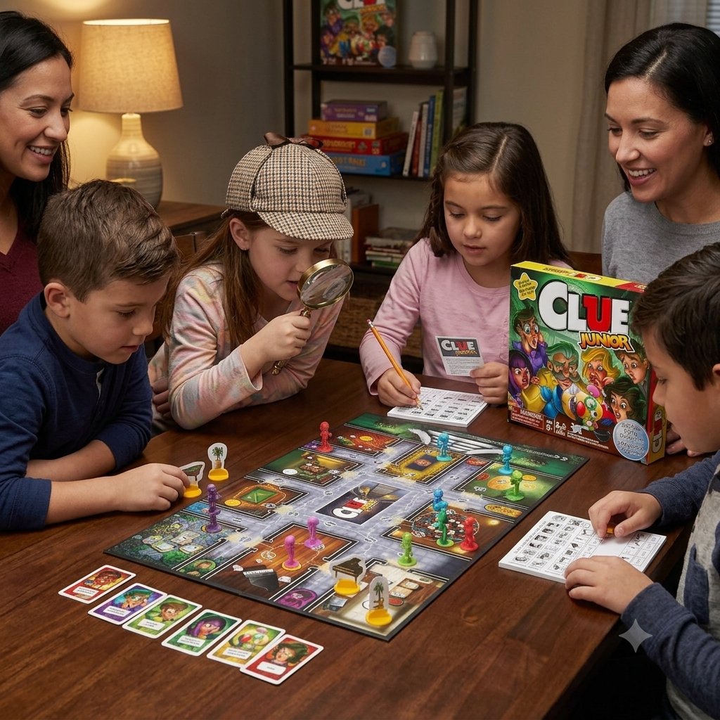 Mind Games Canada - 1902 Hasbro Clue Junior Board Game Review | Fun Mystery Game for Kids