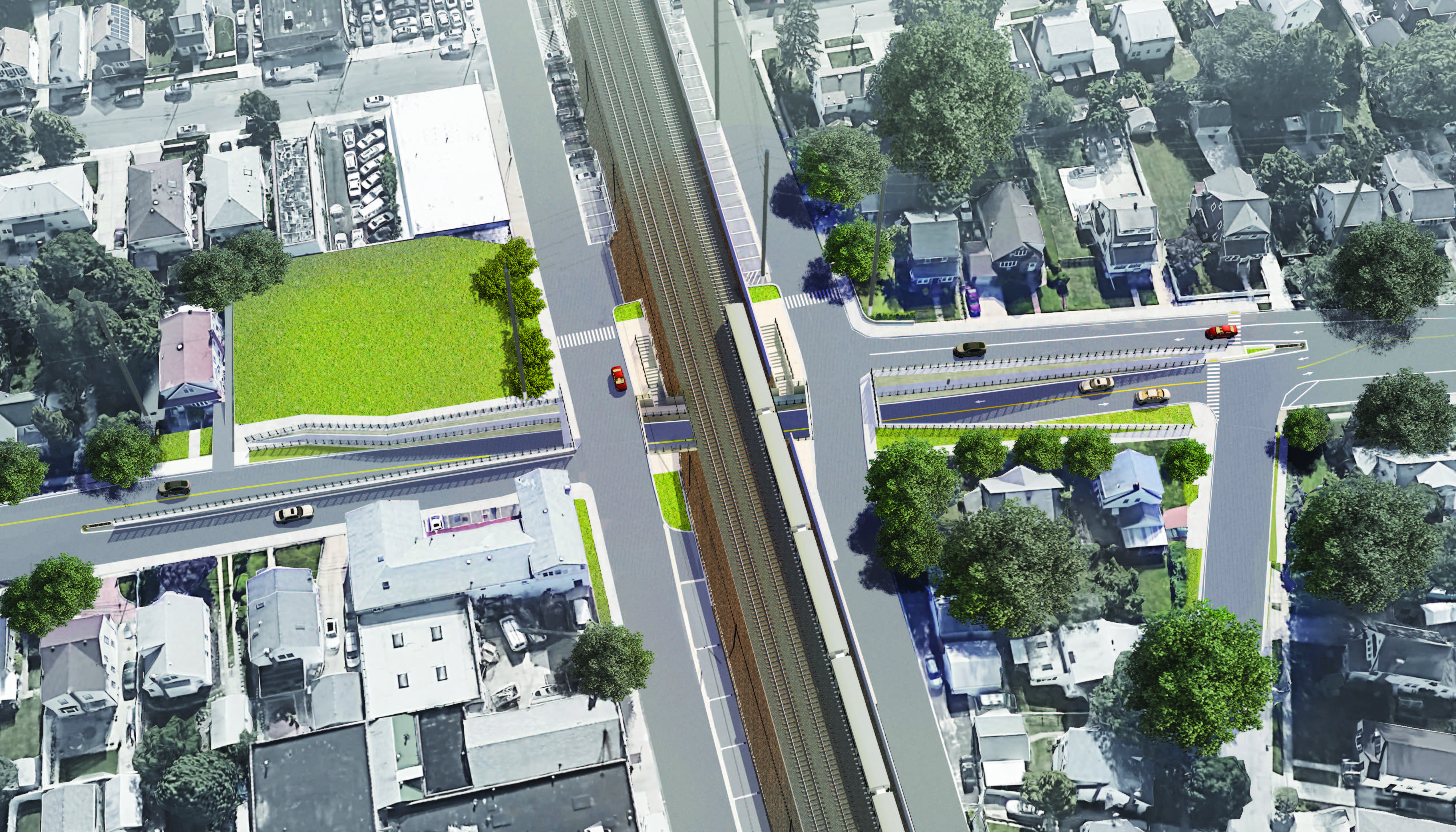 Covert Avenue Grade Crossing Elimination Winter 2019