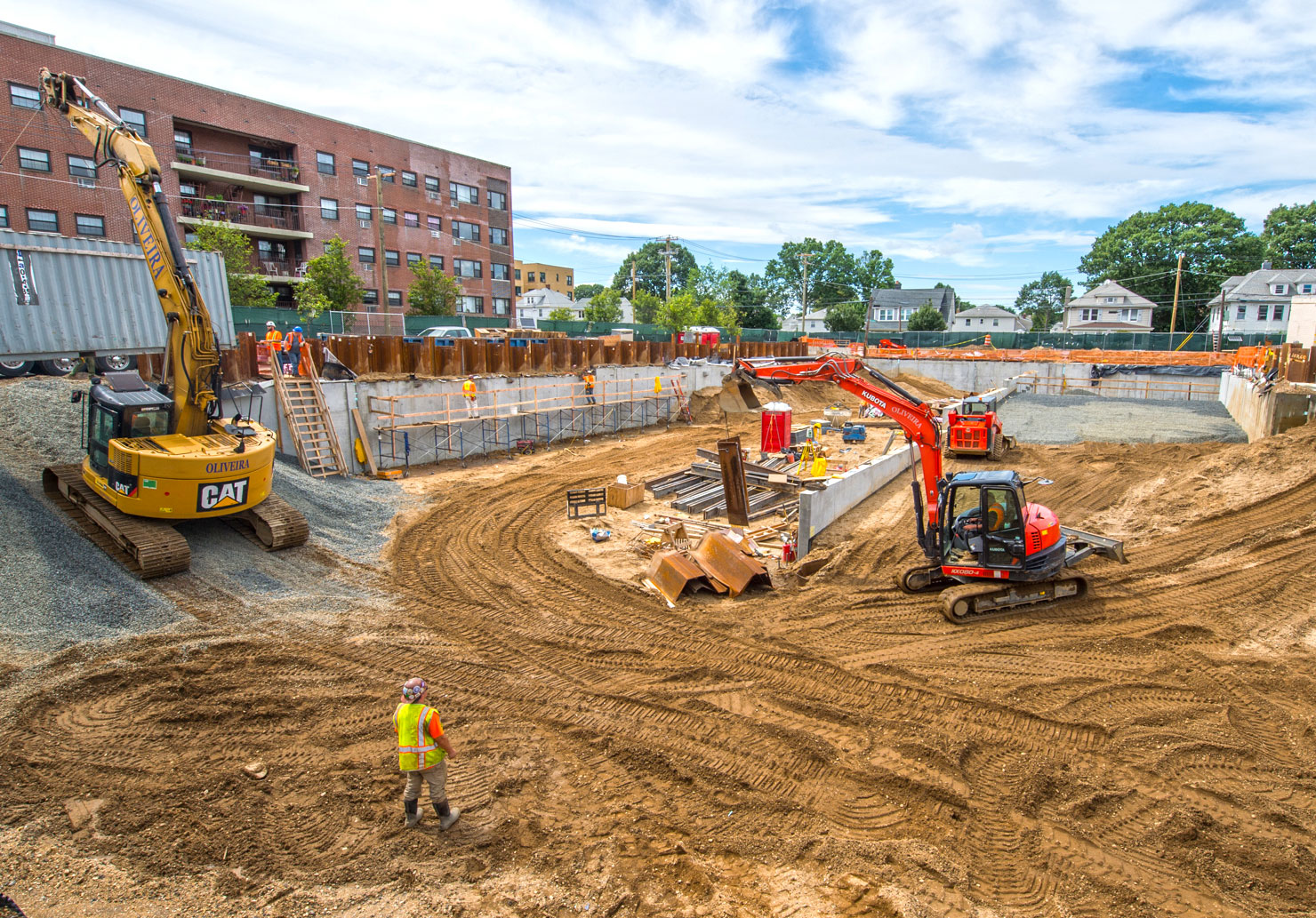 Mineola Harrison Parking Foundation Nearly Complete - 7-01-19