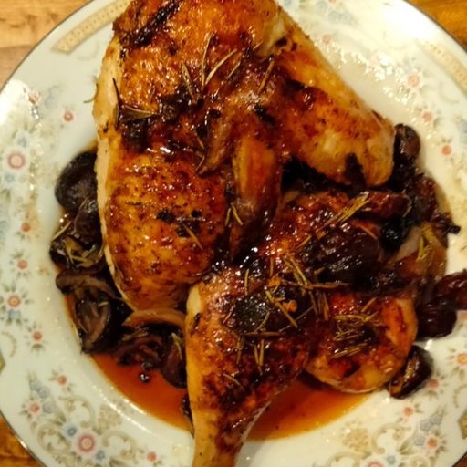 Modernmeal PanRoasted Chicken with Mushrooms, Shallots + Rosemary