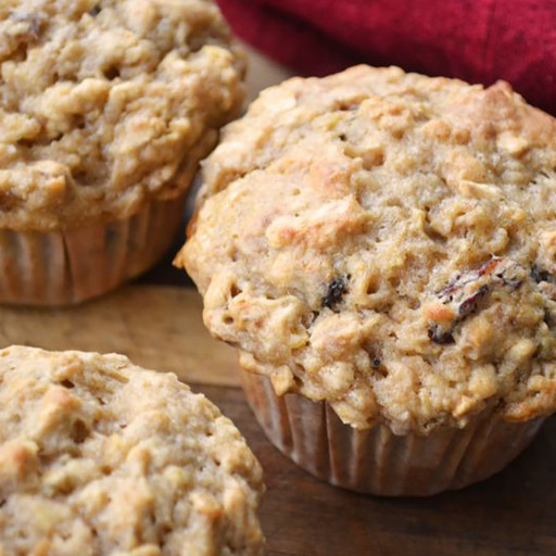 Modernmeal Cinnamon Applesauce Oatmeal Muffins with Lentils