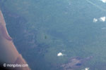 Aerial view of oil palm plantations on peatlands in Sumatra [java_0013]