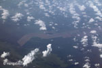 Aerial view of oil palm plantations on peatlands in Sumatra [java_0017]