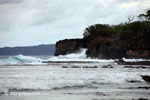 Waves breaking on the ocean-side coastline of Peucang Island [java_0074]