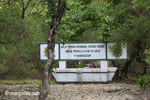 Sign for P. Handeuleum in Ujung Kulon [java_0269]