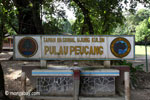 Sign for Peucang Island