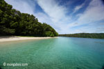 Peucang Island beach