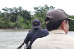 RPU patrol paddling toward Ujung Kulon [java_0769]