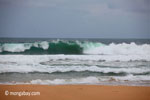 Indian Ocean waves breaking on the Western-most part of Java