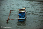 Boat made out of a plastic drum [java_0835]