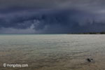 Sea north of West Java prior to a storm