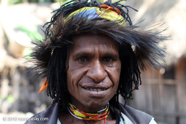 Dani woman with a cassowary headdress