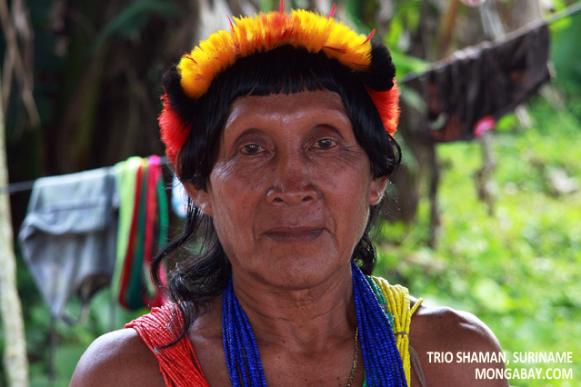 Tiriyo (Trio) shaman in southern Suriname