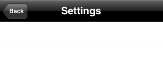 Modified second level navigation view Modified second level navigation view