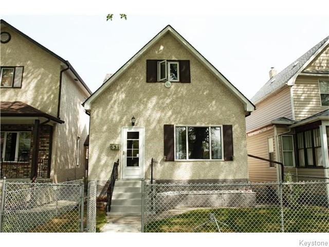 Main Photo: 631 Lipton Street in Winnipeg: West End / Wolseley Residential for sale (West Winnipeg) : MLS®# 1613157