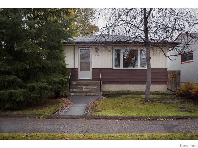 Main Photo: 965 Telfer Street in WINNIPEG: West End / Wolseley Residential for sale (West Winnipeg) : MLS®# 1529015