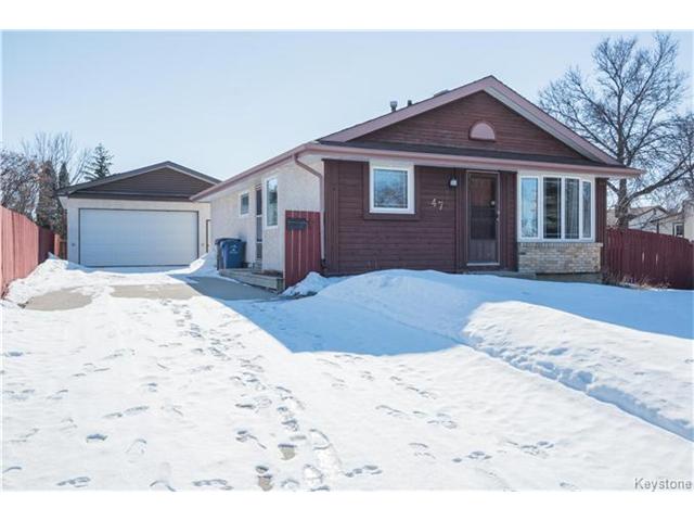 Main Photo: 47 Capricorn Place in Winnipeg: Sun Valley Park Residential for sale (3H) : MLS(r) # 1704505