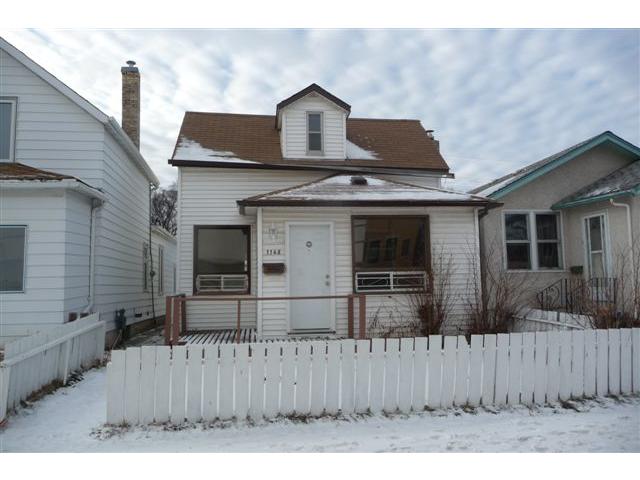 Main Photo: 1148 Garfield Street North in WINNIPEG: West End / Wolseley Residential for sale (West Winnipeg) : MLS®# 1200133
