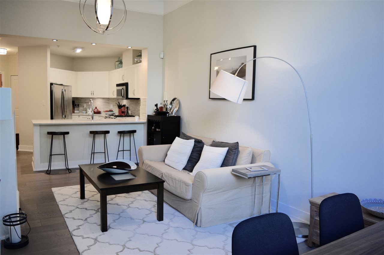 kitchen & living room