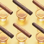 cigars rest on glencairn glasses