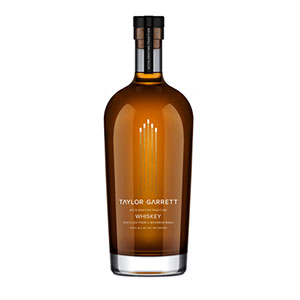 A bottle of Taylor Garrett Accelerated Whiskey.
