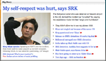 NDTV screenshot on SRK issue