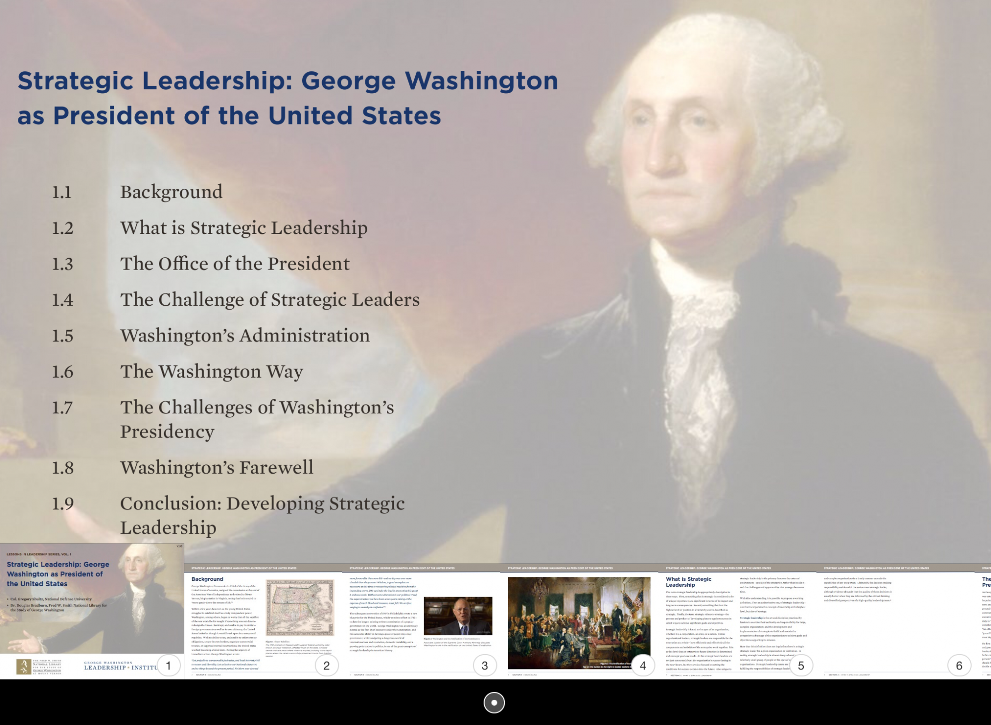 Lessons in Leadership Series · Washington's Mount Vernon