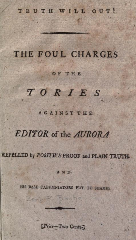 Benjamin Franklin Bache · George Washington's Mount Vernon