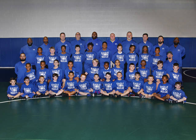 2019 K-6 Eagle Youth Wrestlers and Coaches