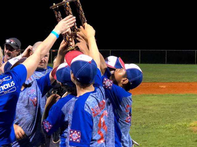 Hoisitng the Trophy