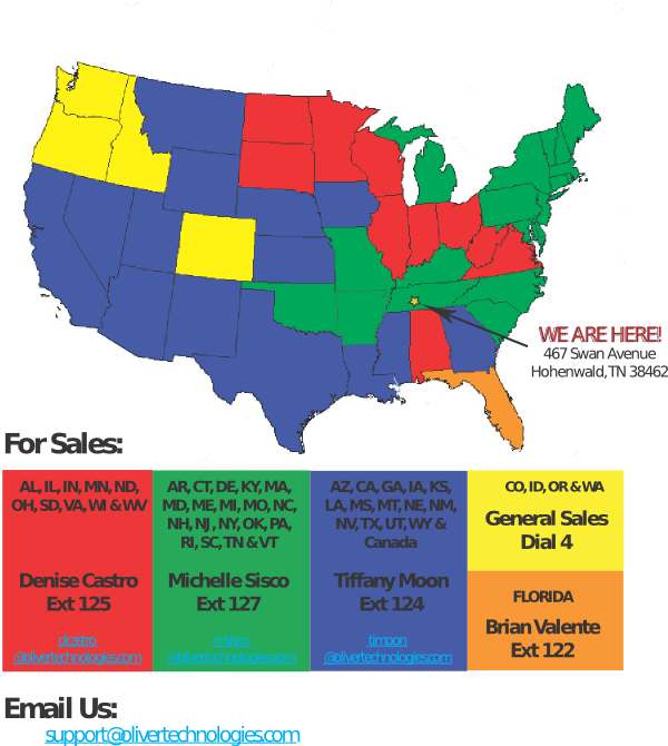 Contact Us Map