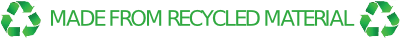 Made with recycled materials