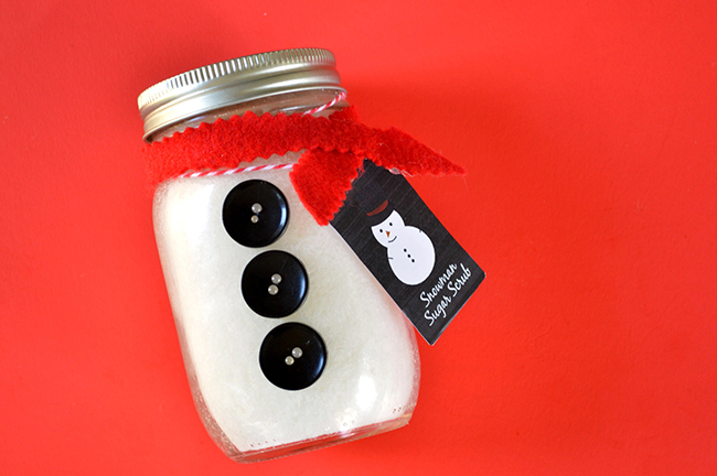 DIY Snowman Sugar Scrub