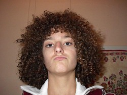 Elyse B - Brunette, 4b, Medium hair styles, Readers, Female, Curly hair hairstyle picture