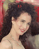 Andie McDowell - Brunette, 3b, Celebrities, Long hair styles, Special occasion, Curly hair hairstyle picture