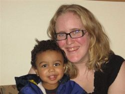 Evan and I when he was 16 months old. - 2a, Brunette, Blonde, Mom's Day, Wavy hair, Short hair styles, Medium hair styles, Kids hair, Readers, Female hairstyle picture