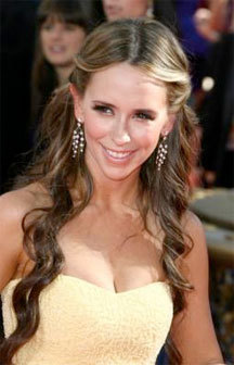 Jennifer Love Hewitt - Brunette, Celebrities, Long hair styles, Female, Curly hair, 2009 Emmy Awards hairstyle picture