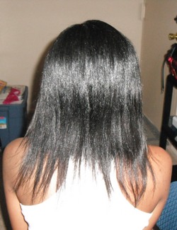 Half Chop - Medium hair styles, Kinky hair, Long hair styles, Female, Black hair, Adult hair, Layered hairstyles, Natural Hair Celebration hairstyle picture
