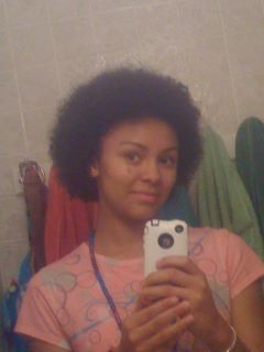 My First Afro(: Yay haha xD  - Redhead, Brunette, 4b, Short hair styles, Medium hair styles, Kinky hair, Afro, Readers, Female, Teen hair, Makeovers hairstyle picture