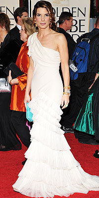 Sandra Bullock - Brunette, 3a, Celebrities, Updos, Long hair styles, Special occasion, Female hairstyle picture